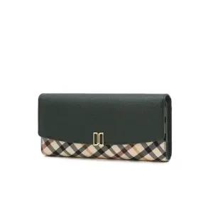 [NS홈쇼핑]DCWA5F441 닥스 [VICTORIA] 그린 체크배색 가죽 장지갑[35455149]