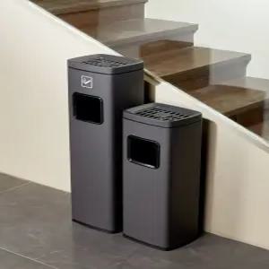 야외 재떨이 휴지통 백화점 깔끔한 지붕형 꽁초함 재털이