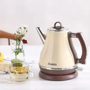 키친플라워 쿠킨 타임 초고속 가열 전기주전자 1.2L (아이보리) KEK-DJ122CI