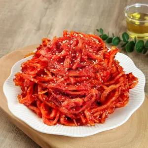 [당일조리]30년전통 엄마손맛 가정식 수제반찬 진미채무침 (오징어채 무침) 150g