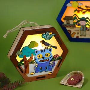 아트랄라 전통 빛 육각무드등 인테리어 전통등 만들기 키트 DIY