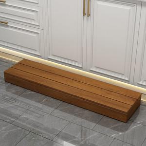 주방 씽크대 발받침 키높이 의자 나무계단 나무색상 싱크대발판 방수 부엌 발받침대 발판