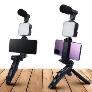 방송 스마트폰 짐벌 비디오 촬영 장비 키트 삼각대/거치/셀카/휴대폰/카메라/핸드폰/거치대/소품/유튜브
