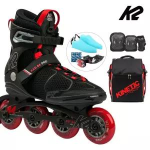 [케이투스케이트]성인 인라인스케이트 K2 핏 84 프로 성인용 인라인+가방+보호대 신발항균건조기 휠커버