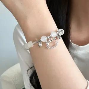 디아브 비즈 오팔 원석 팔찌 키치 하이틴