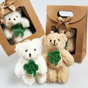 땡큐베리메르시 네잎클로버 곰돌이 인형키링 졸업 응원 행운 선물 이벤트 행사 단체선물