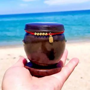 미니 흑자 현관 소금 단지 항아리 풍수 풍수지리 세트