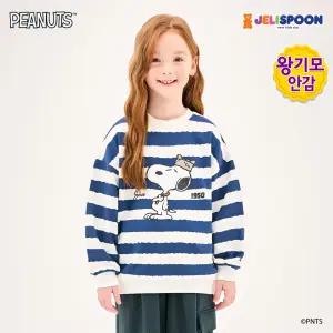 [피너츠]스누피 스트라이프왕기모티셔츠 /아동복