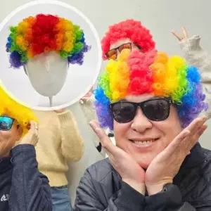 네컷 폭탄 뽀글머리 가발 뽀글이 웃긴 폭탄머리