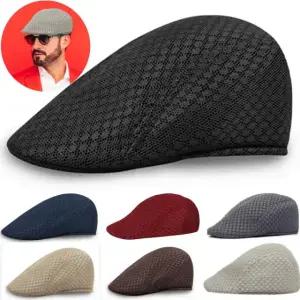 빵모자 휴양지 남성여름자 헌팅캡 챙짧은 중년 할아버지 남자 어르신 신사 정장 도리구찌 숏