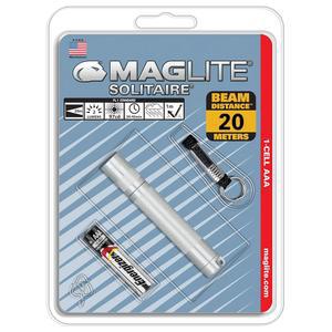 마그라이트 솔리테어 백열전구 1셀 AAA 손전등, 은색