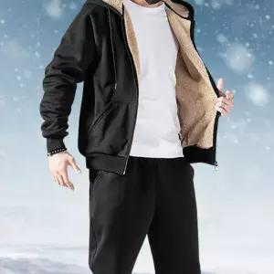 남자 양털 기모 트레이닝복 세트 조거 트레이닝 팬츠 후드집업 맨투맨 후드티셔츠 남여공용 티 팬츠