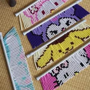 DIY 비즈발 만들기 세트 키트 도안 문발 구슬 10type 커튼재료 미니만들기 비즈 인테리어소품 공예 방꾸미