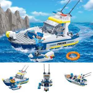반바오 블록 경찰경비정 만들기 조립놀이 폴리스 피규어 레고호환 어린이장난감 BO7028