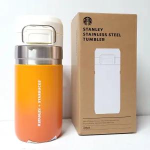 스타벅스 스탠리 SS 캠퍼스 오렌지 퀵고 보온병 473ml