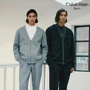 [Calvin Klein] 캘빈클라인 25FW 최신상! 에센셜 기모 셋업 2종, 남성(집업+팬츠)