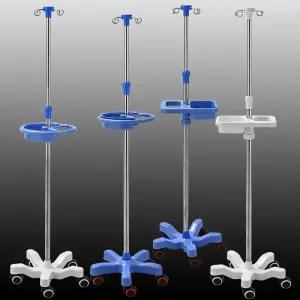 링겔 거치대 이동식 폴대 걸이 요양원 높이조절 보관함