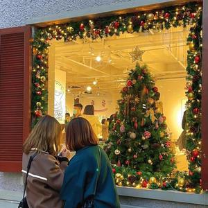 크리스마스 난간 장식 가랜드 소프트 완제품 액세서리 꾸미기 유럽 맨틀 티트리 방울