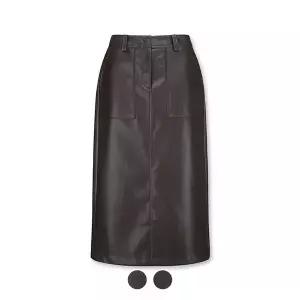 [폴햄][폴햄] 여성 레더 스커트_PHE4RR2050