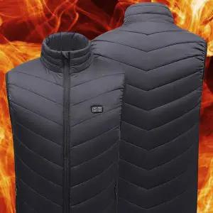 전기 발열 조끼 경량 무선 원적외선 온열 패딩 조끼 방한 겨울 충전식 등온열