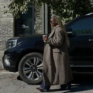 [제작/빅사이즈]이블렛 로베네 울 누빔 카라 더블 롱코트 제이스타일