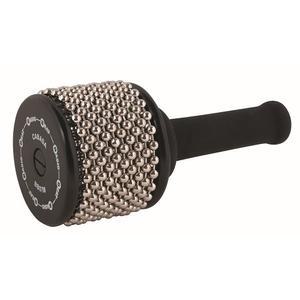 베이직 비트 BB07M 미니 카바사 - 나무 손잡이가 있는 중간 사운드 정통 스틸 체인 악기 검은색, 길이 7.5인치 학생과 성인에게 이상적입니다