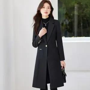 템퍼티샵 여성 하프 정장 트렌치코트 추동 빅사이즈 오피스룩 힛템