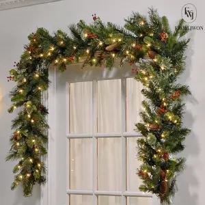 크리스마스 대형 리스 트리 현관 문 장식 매장 출입문 입구 포토존 꾸미기