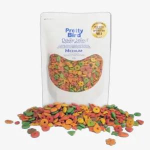 프리티버드 데일리 셀렉트 미디움 펠렛 조류 사료 500g 2개