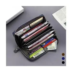 베트남 동지갑 아코디언 가죽 여행지갑