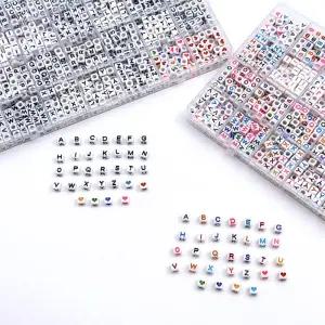 알파벳 28칸 세트 2종 키링 만들기 키트 비즈 공예 DIY 재료 열쇠고리 부자재