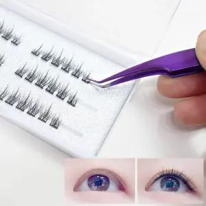 뮤즈데이 노글루 부분 가닥 속눈썹 언더 원터치 인조 아이래쉬 메이크업 예쁜 자연스러운 붙이는 일회용 인