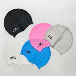 실리콘 수영 모 배우기 모자 실내 장 복 수모 심플 성인