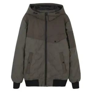 남성 POLY 후드 배색 튜브 구스 다운 점퍼 B224DW430P)