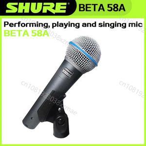 SHURE BETA 58A 유선 마이크 성능을위한 동적 휴대용 라이브 파티 보컬 가라오케 무대 Dropshipping
