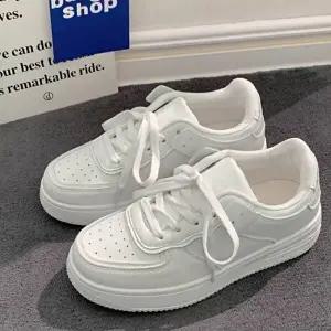 푹신푹신 여자 모던 낮은굽 가벼운 캐주얼 스니커즈-WFHL3Q3