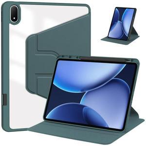 원플러스 패드 3 케이스, 펜슬 홀더 포함 360도 회전 아크릴 투명 태블릿 펀다, 13.2인치