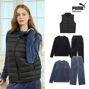 [NS홈쇼핑]푸마 여성 웜셀 골지 벨로아 기모 셋업 4종+패딩베스트 1종..[35566024]