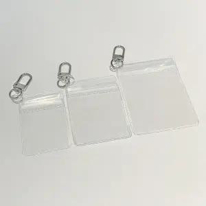 미니 pvc 지퍼백 키링 D고리 타공 열쇠고리 만들기 DIY 비즈 공예 재료 악세사리 키홀더 부자재 파우치