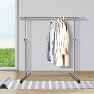 [굿야드] 이동식행거 1002호 튼튼한 파이프 원룸옷정리 스탠드