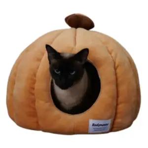 레드퍼피 고양이집 플라워 홀 하우스 오렌지 대형