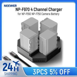 Neewer NP-F970 캠코더 카메라 배터리용 4 채널 충전기 100W PD 고속