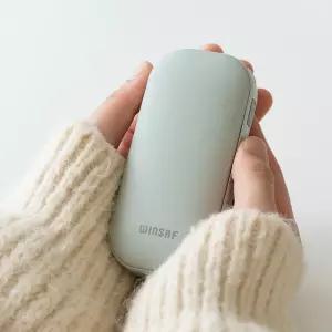 [윈세프] 충전식 손난로 핫팩 휴대용 전기손난로 3단계온도조절 LED표시 USB 충전 보조배터리 WH01