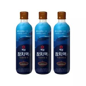 CJ 백설 참치액 진더풍부한맛 500g x3개