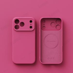 리퀴드 무광 케이스, 실리콘 범퍼, 17프로용 충전 무선 에어 아이폰 프로 캔디 스킨 17 맥스용 맥세이프 마그네틱