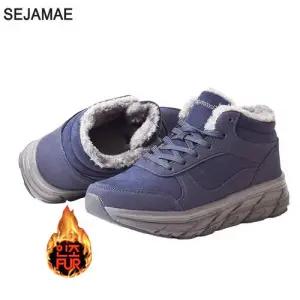 [세자매]생황방수 남성 털운동화 미끄럼방지 방한화