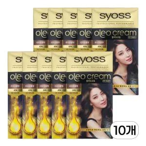 사이오스 올레오 크림 셀프 새치 염색약 4N 리치초콜릿 10개