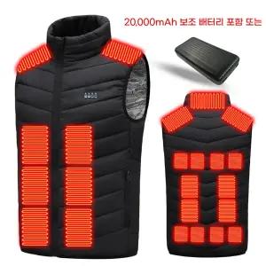 ZKXLZ 23구 발열 조끼 - 골프 등산 캠핑까지 남녀공용 아웃도어 히팅 베스트