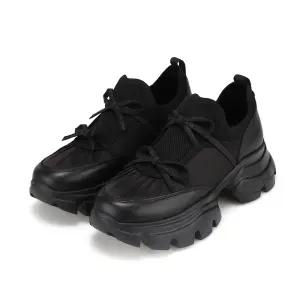 [25FW 신상]바바라 캐주얼 패브릭 리본 여성 스니커즈 5cm_BBI603