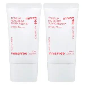 [1+1] 이니스프리 톤업 노세범 선스크린 이엑스 60ml(SPF50+)